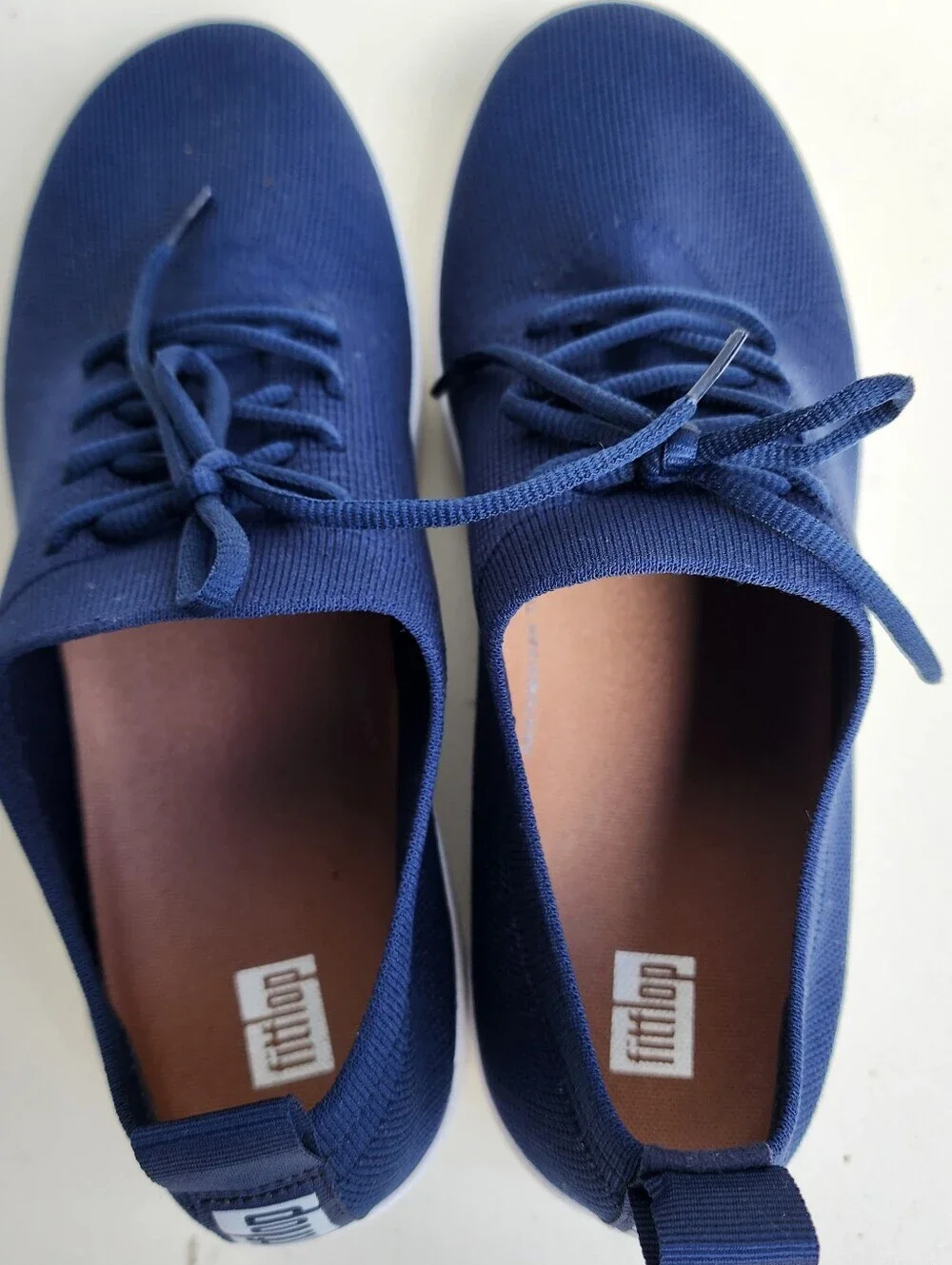 Fitflop F-Sporty Uberknit Sneakers Midnight Navy Blue Women's Lighweight US 10